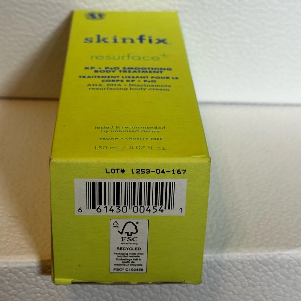 🆕 SKINFIX Resurface+ KP & Psoriasis Smoothing Treatment Body Lotion 150mL NIB